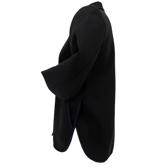 J.CREW Tipped Twill Jacket in Black & Navy Size 0 - Picture 3 of 13